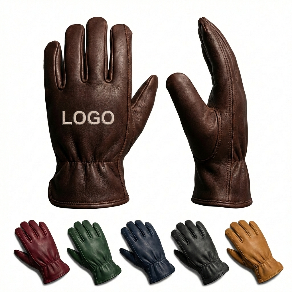 Heavy-Duty Driver Safety Gloves with Elasticized Wrist