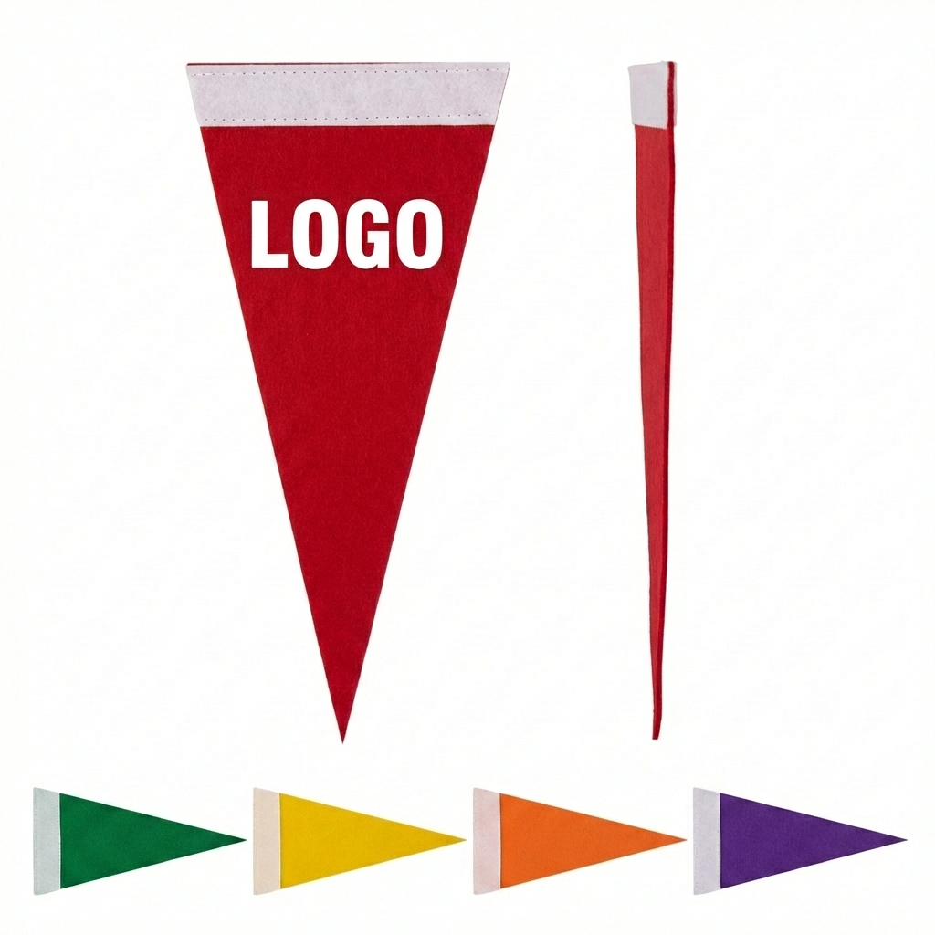 High-Density Triangular Felt Pennants for Team Spirit and Event Branding