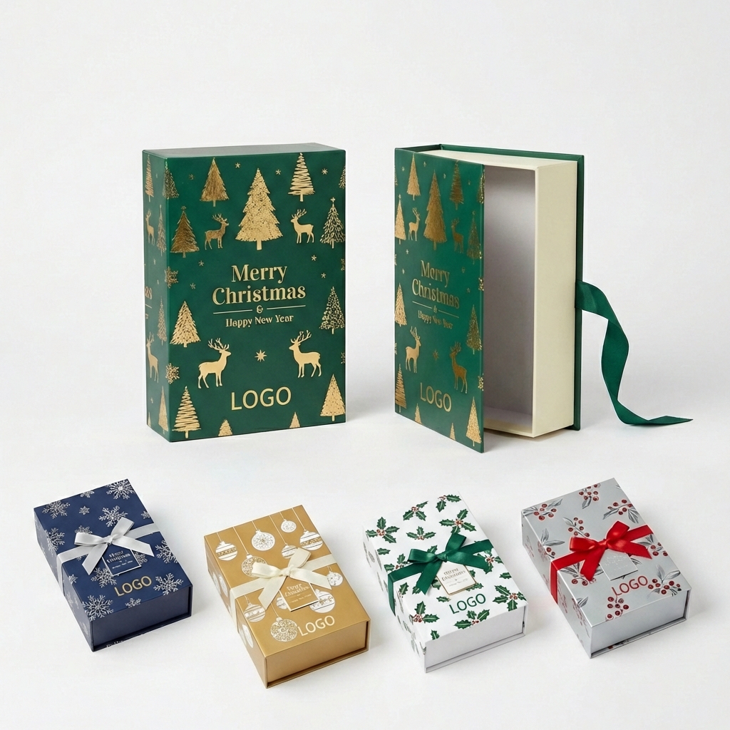 Premium Magnetic Rigid Gift Box with Ribbon Closure