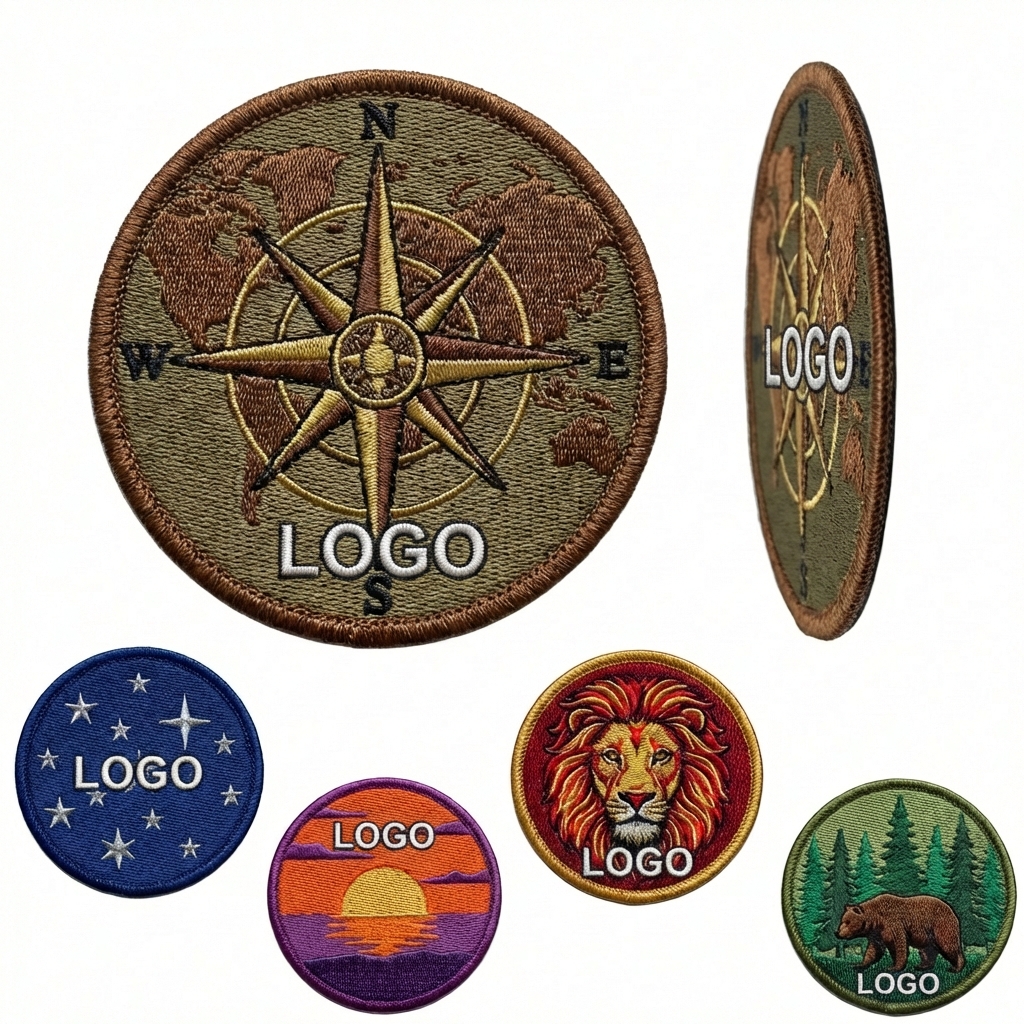 Tailored Iron-On Embroidered Patches with Heat-Sensitive Backing