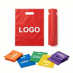 Reinforced Die-Cut Handle Polyethylene Shopping Tote