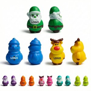 Festive Holiday Character Foam Stress Relief Squeezer