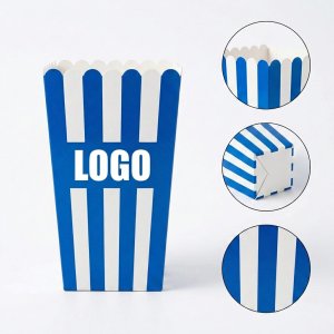 Classic Striped Popcorn Containers with 32 oz Capacity