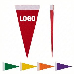 High-Density Triangular Felt Pennants for Team Spirit and Event Branding