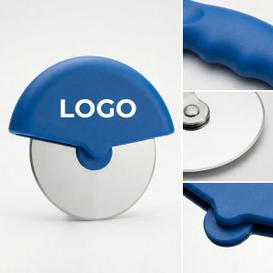 Precision Rolling Circular Pizza Cutter with Protective Blade Guard