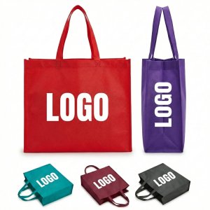 Large Non-Woven Reusable Shopping Tote with Reinforced Handles