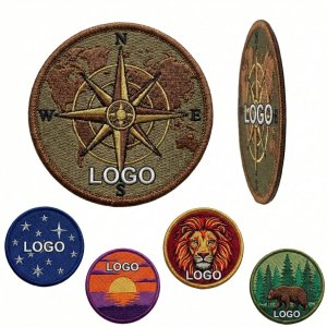 Tailored Iron-On Embroidered Patches with Heat-Sensitive Backing