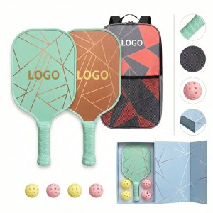 Custom Professional Pickleball Set with Fiberglass Composite Paddles and Sport Bag