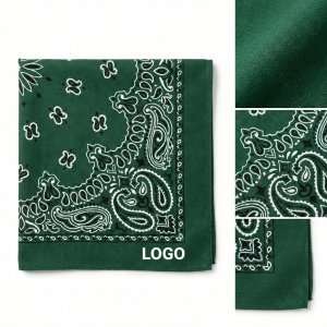 Vibrant Paisley Patterned Bandana: Multi-Functional Square Scarf